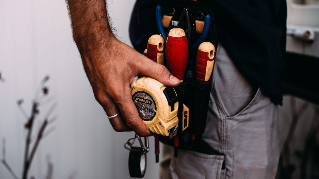 tools and equipment in belt